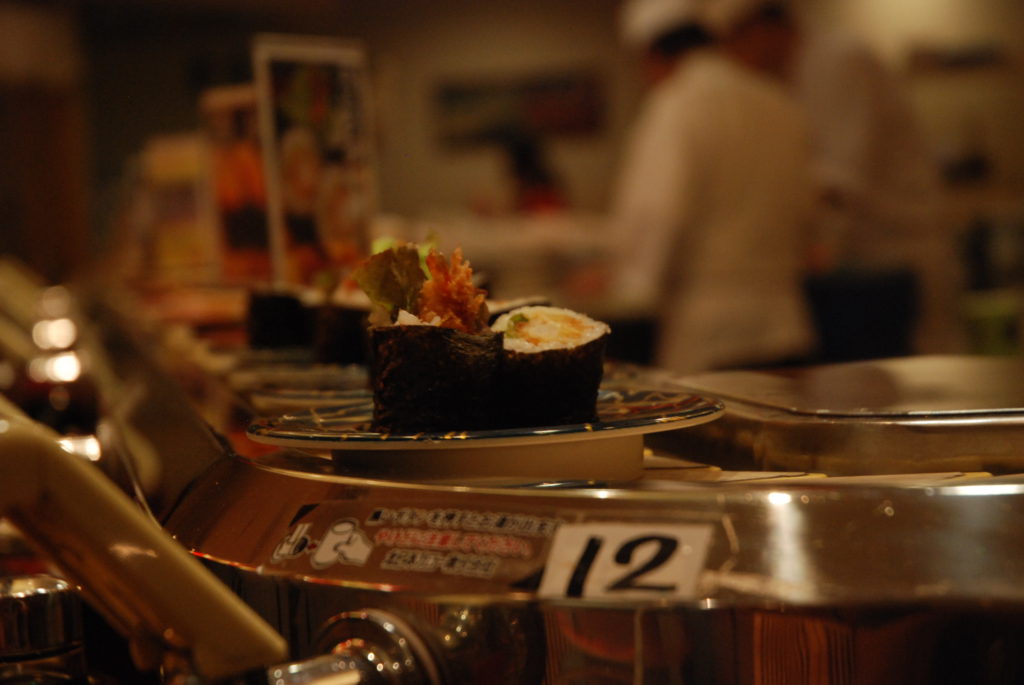 Sushi lopende band Japan