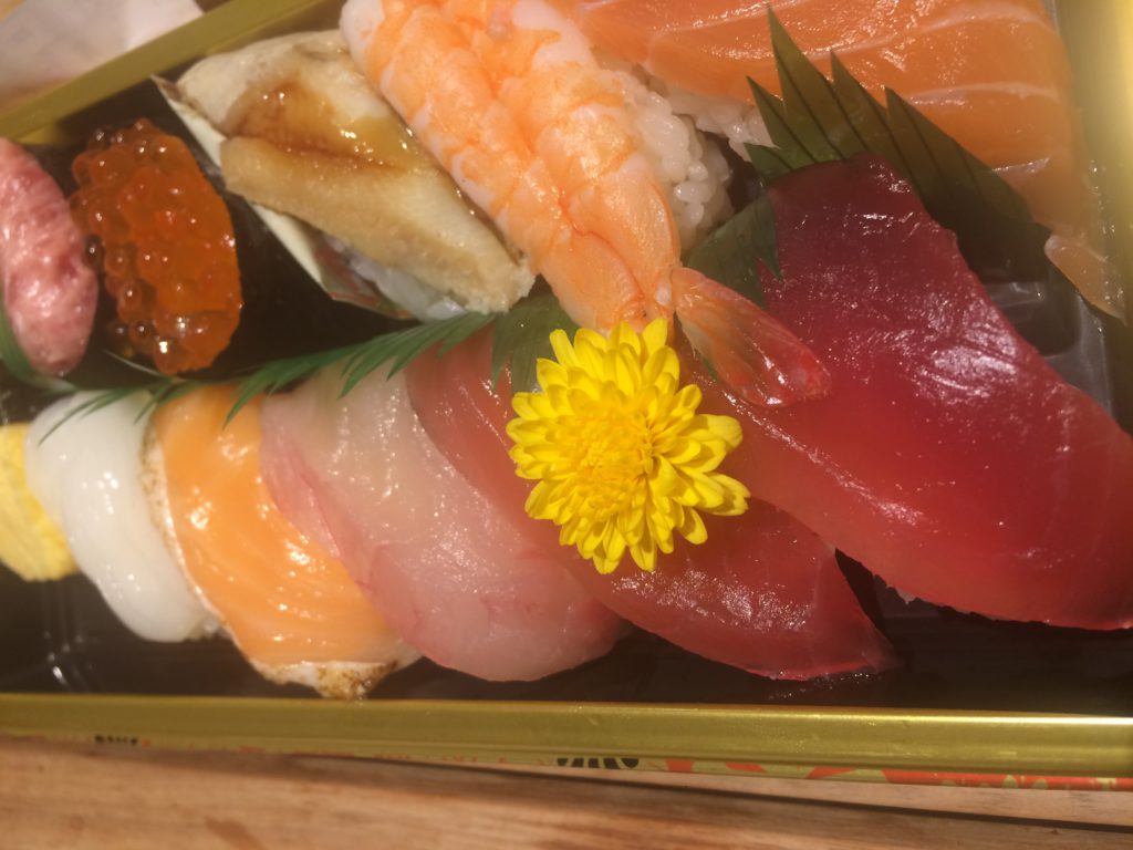 Sushi uit de supermarkt in Japan
