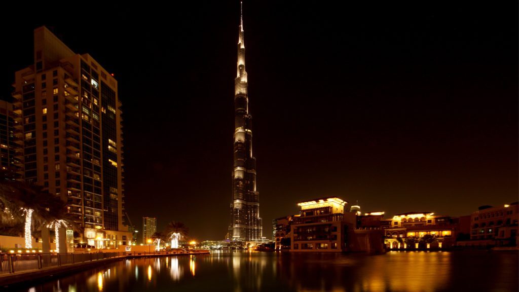 Dubai Burj Khalifa night