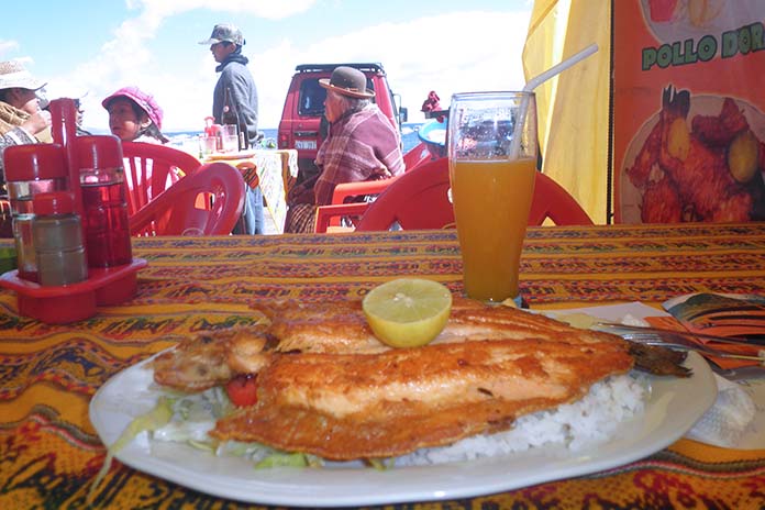 Copacabana Bolivia trucha